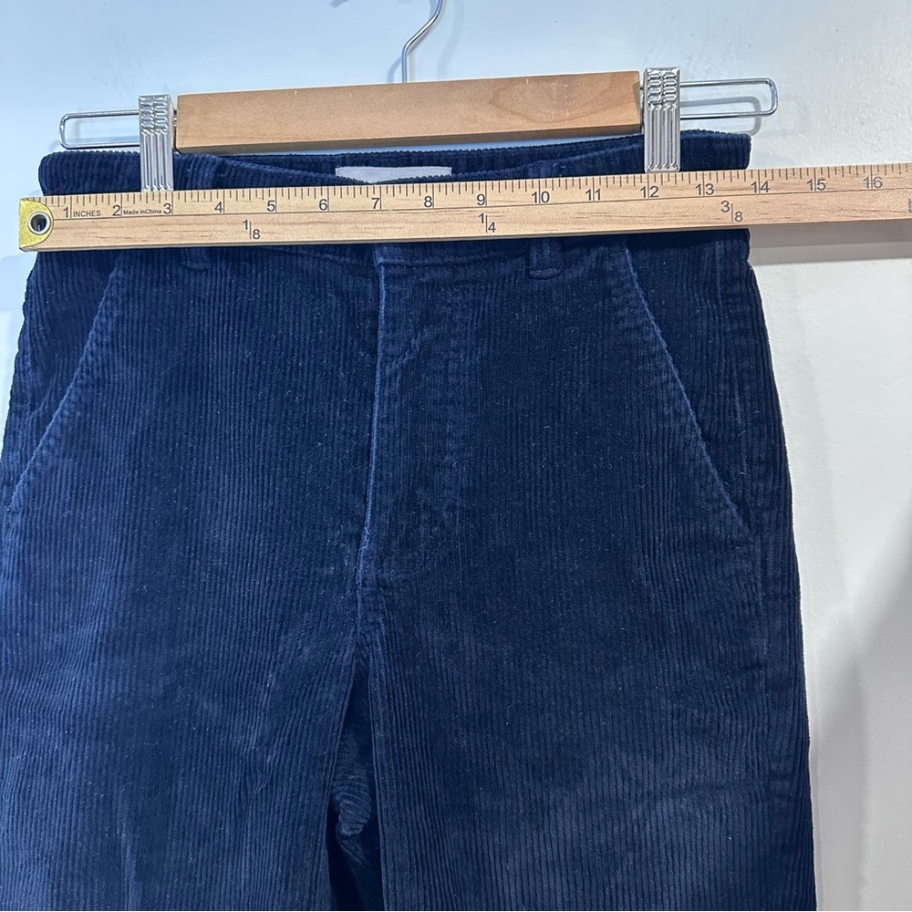 Everlane Women’s Corduroy Straight Leg Navy Blue Four Pockets Pants Size 00 - Picture 4 of 9